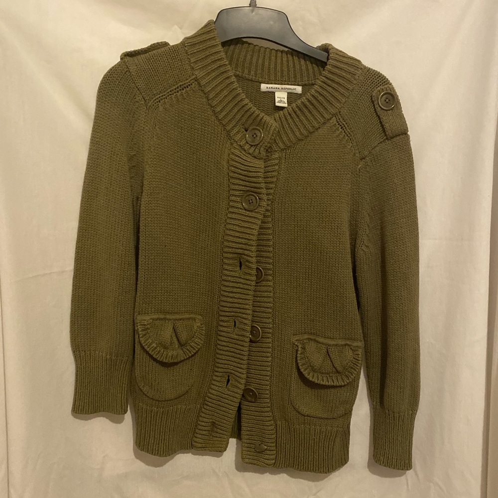 Banana Republic Cardigan Top Button Up